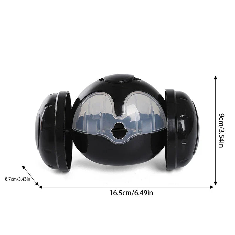 Dispensador de golosinas rodante con forma de coche de juguete lps negro con panel frontal transparente, mostrado con dimensiones de 16,5 cm de largo y 9 cm de alto