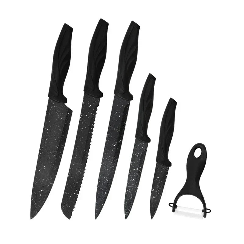 Phoenix Tail 6pc kitchen utensil set with wooden handles