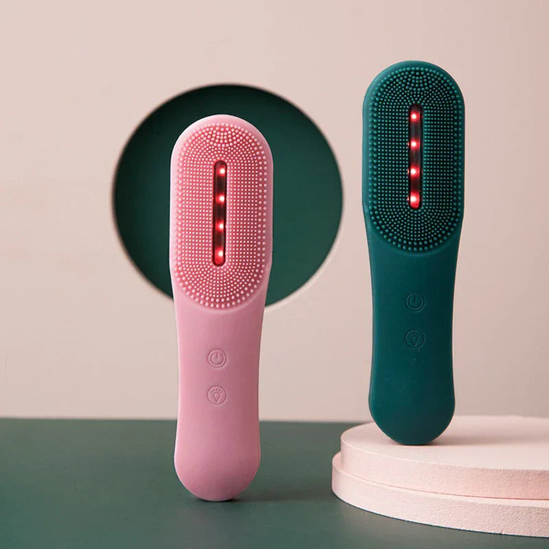 Photon Light Therapy Silicone Facial Cleansing Brush