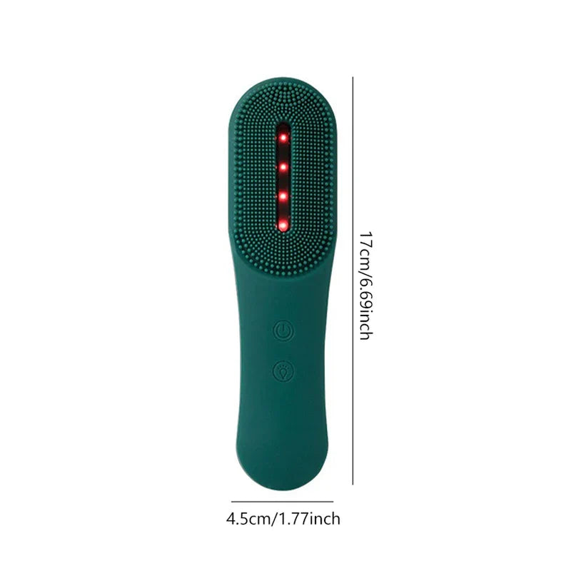 Photon Light Therapy Silicone Facial Cleansing Brush