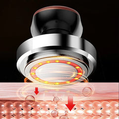 Photon Therapy Facial Rejuvenation Massager with LED light panel visible