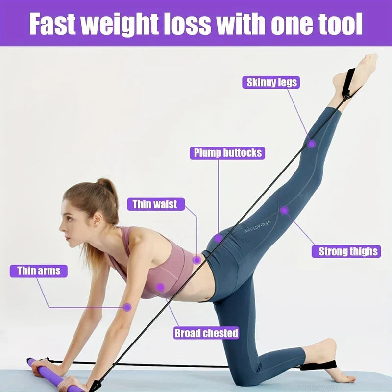 Pilates Bar Kit with Resistance Bands