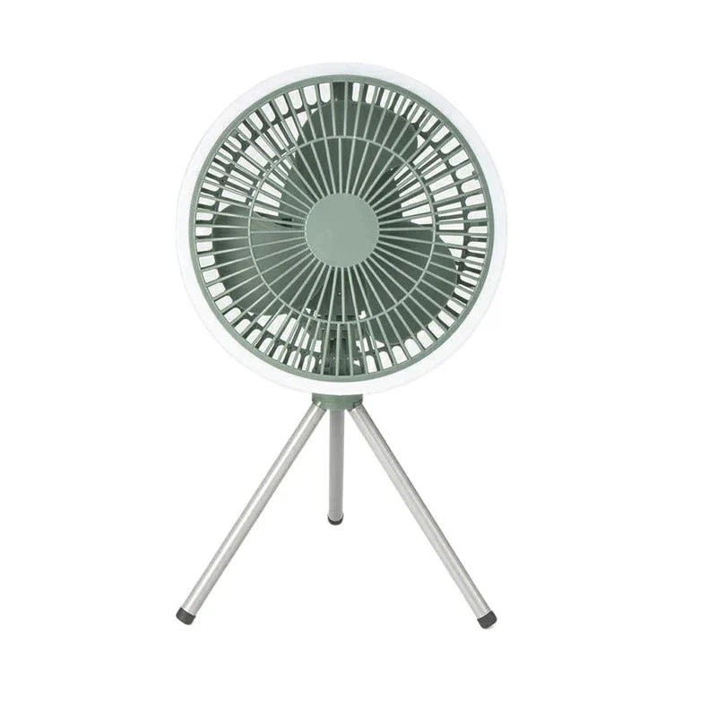 Portable outdoor camping fan with compact design