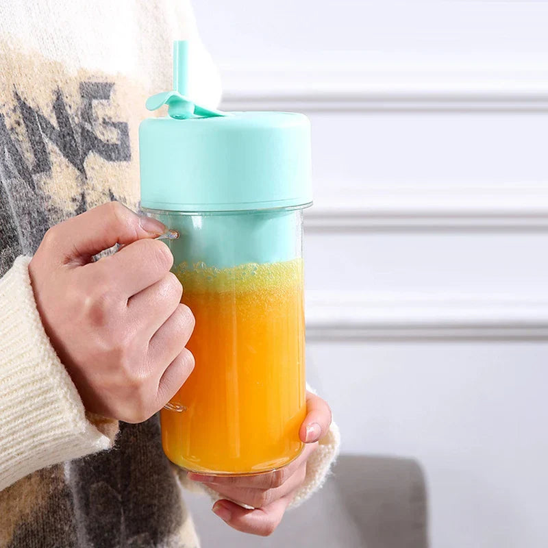 Portable Blender Juicer Cup With Straw