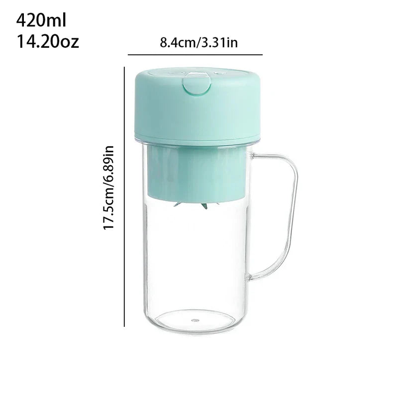 Portable Blender Juicer Cup With Straw