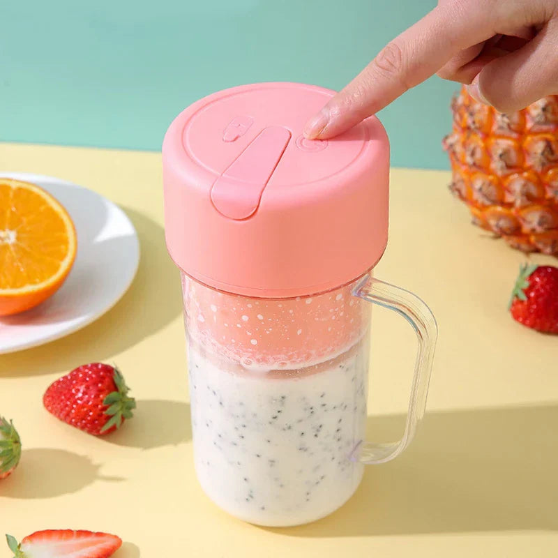 Portable Blender Juicer Cup With Straw