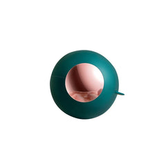 Dark teal round lint remover roller shown against plain white background