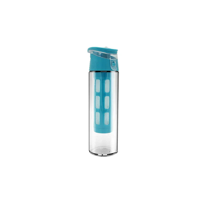 Portable cold brew coffee maker tumbler shown with coffee grounds and water