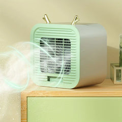 Portable evaporative air cooler fan