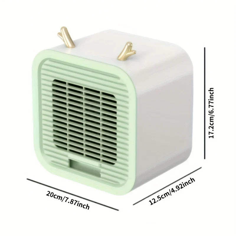 Portable evaporative air cooler fan