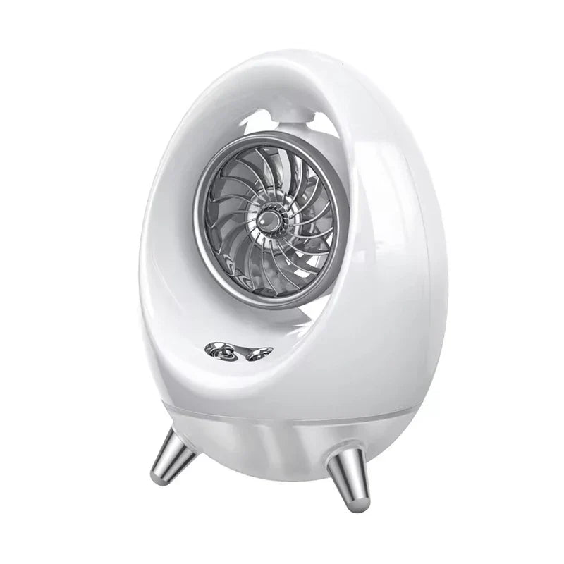 Portable Fan With Water Mist Cooling Function