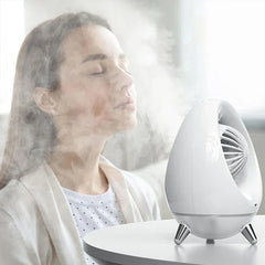 Portable Fan With Water Mist Cooling Function