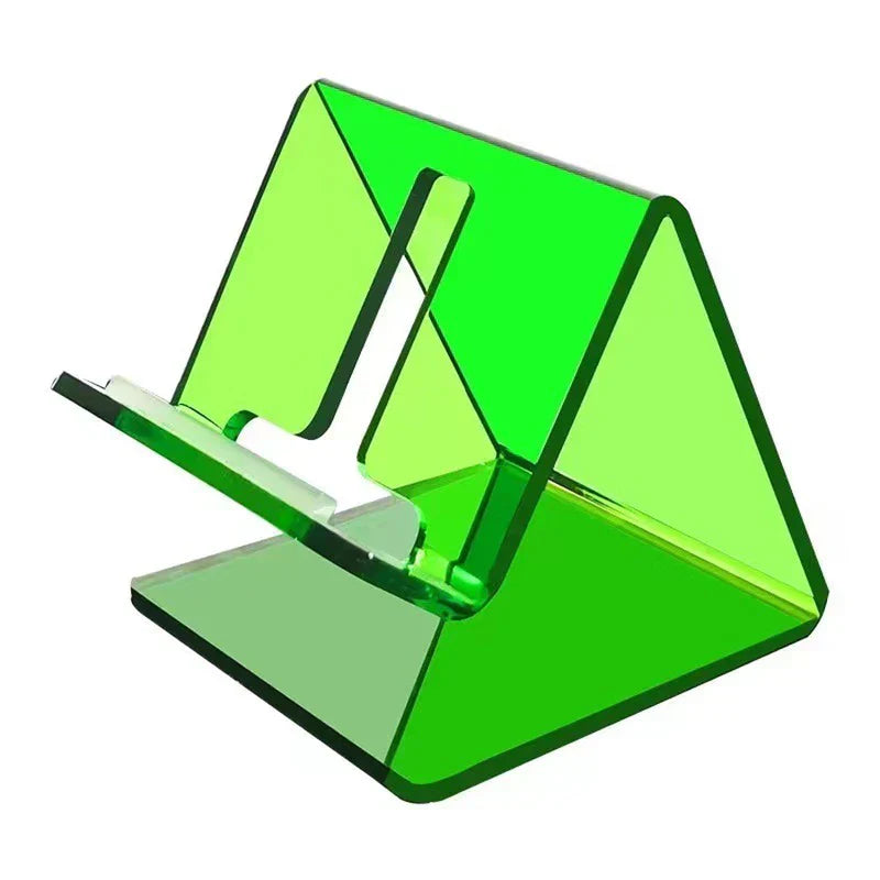 soporte de escritorio para tableta - soporte plegable para tableta sujetando un teléfono inteligente sobre un escritorio