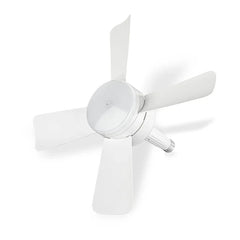 Portable Hanging Tent Ceiling Fan hanging from a tent ceiling