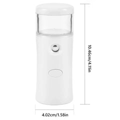 Portable nano facial mist sprayer humidifier with water reservoir open