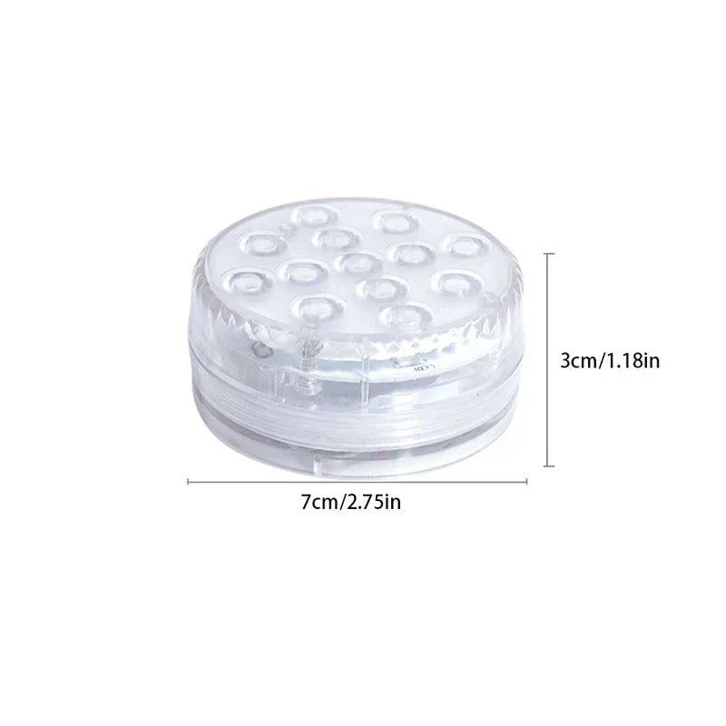 Clear round camping lantern shown with 7cm width and 3cm height dimension labels against a white background