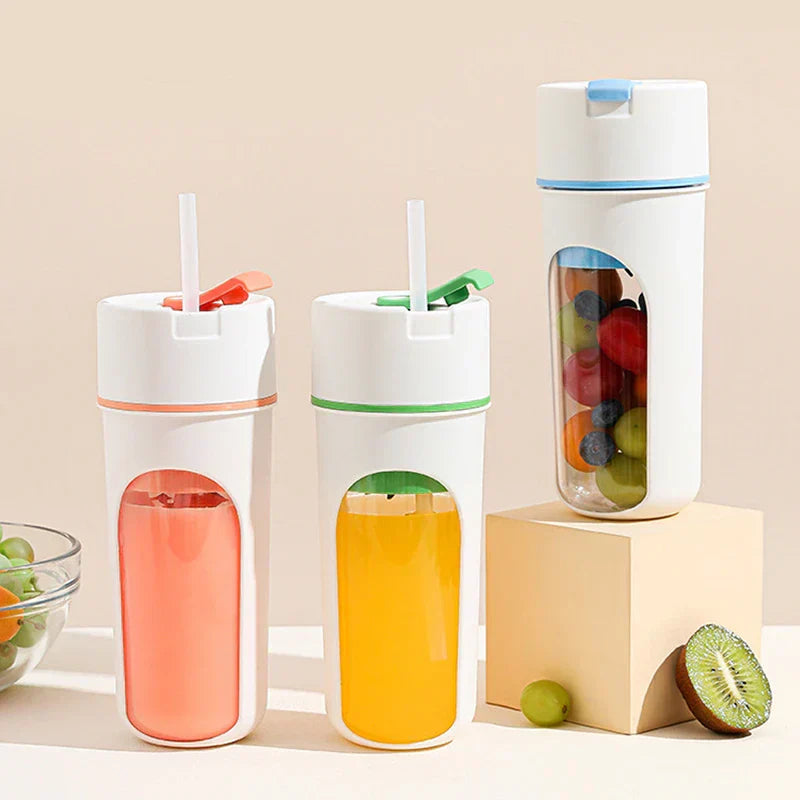 Portable USB blender juicer cup blending a smoothie