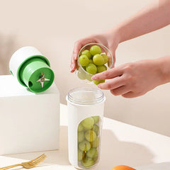 Compact portable blender juicer cup in a kitchen setting