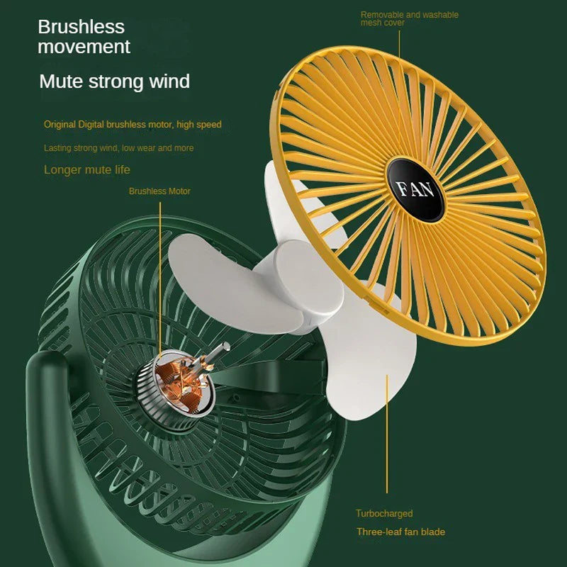 Portable Usb Rechargeable Handheld Fan