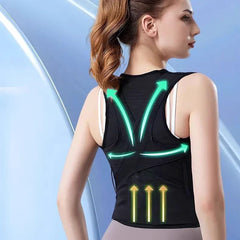 corrector de postura faja dorsal - primer plano del soporte del corrector de postura