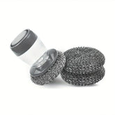 Pot Scrubber Brush with Soap Dispensing Handle