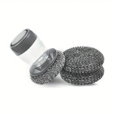 Pot Scrubber Brush with Soap Dispensing Handle