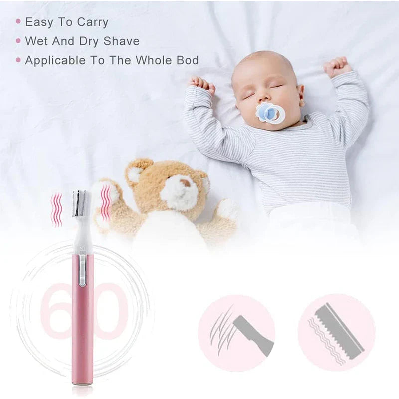 Precision Eyebrow Trimmer & Body Shaver Combo