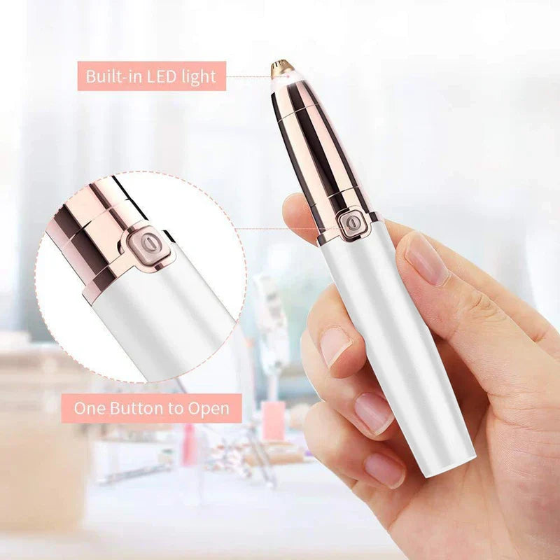 Hair shaper trimming tool close-up