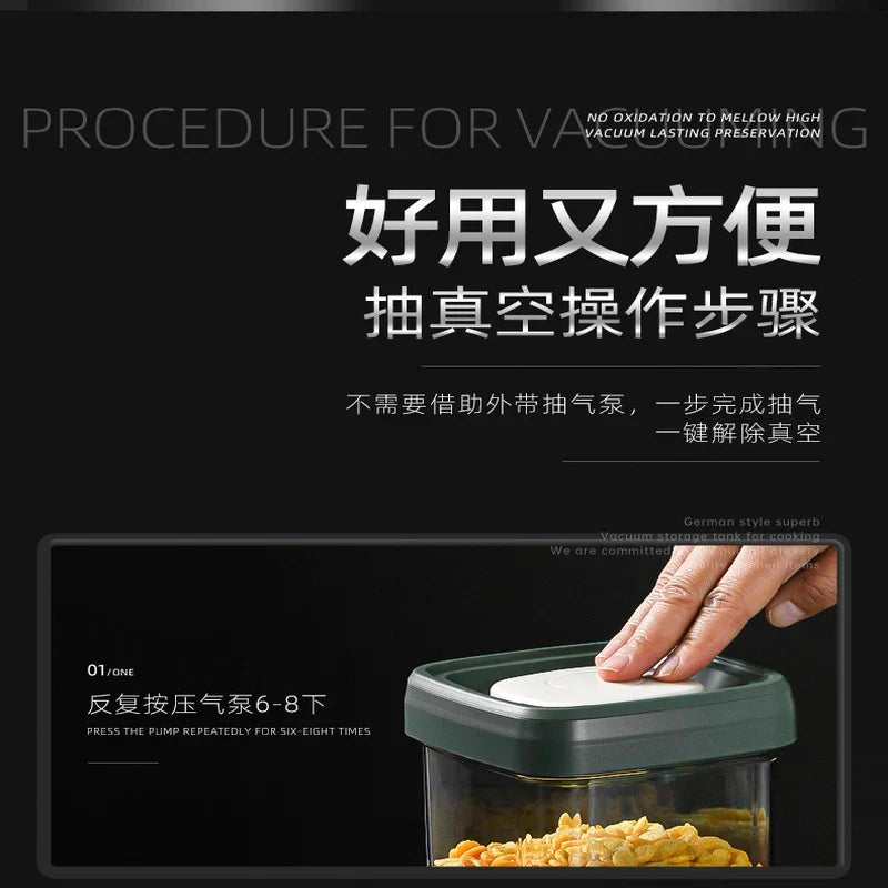 Press Pump Vacuum Seal Canister 1000Ml