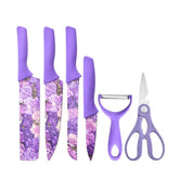 Printed Pattern Kitchen Utensil Set 6 Piece