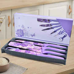 Printed Pattern Kitchen Utensil Set 6 Piece