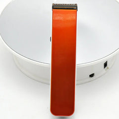 Close-up of the hair clipper trimmer blades