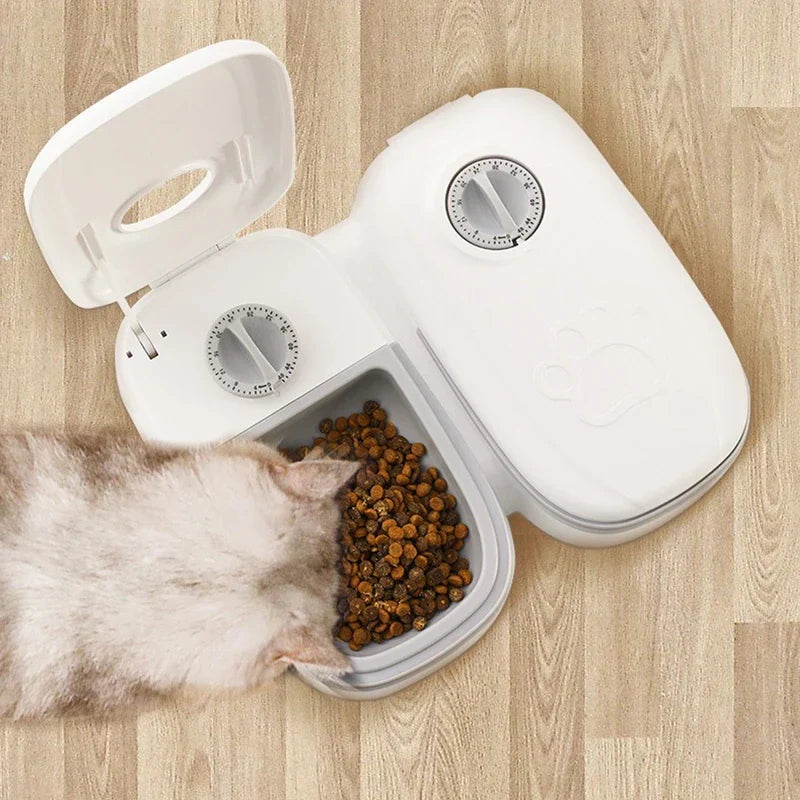 Programmable Timed Pet Food Dispensing Station