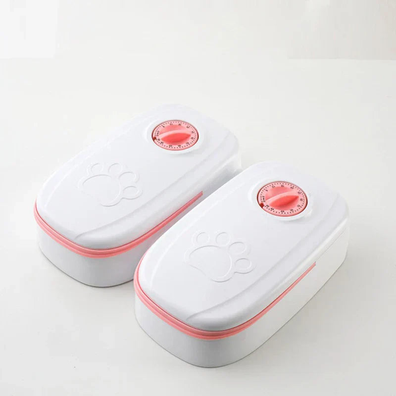 Programmable Timed Pet Food Dispensing Station
