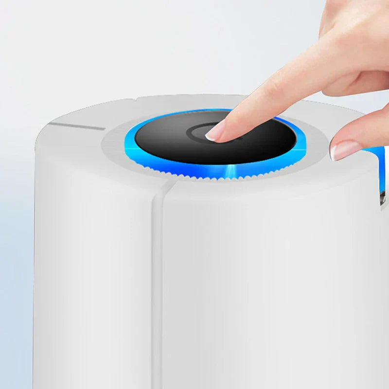 Electric water pump dispenser dispensing water into a glass