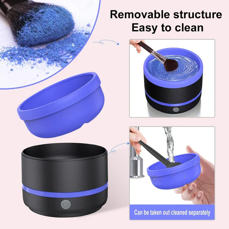 Quick Wash & Dry Cosmetic Brush Cleaning Device