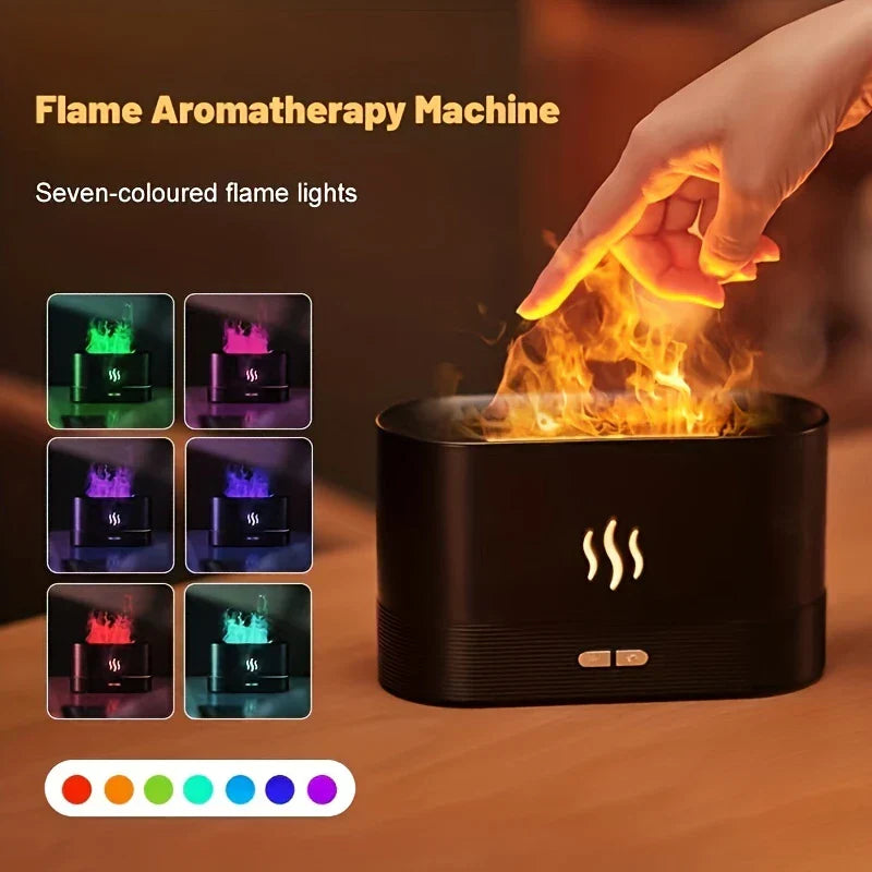 Realistic Flame Effect Aroma Diffuser Humidifier