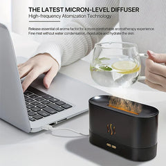 Realistic Flame Effect Aroma Diffuser Humidifier