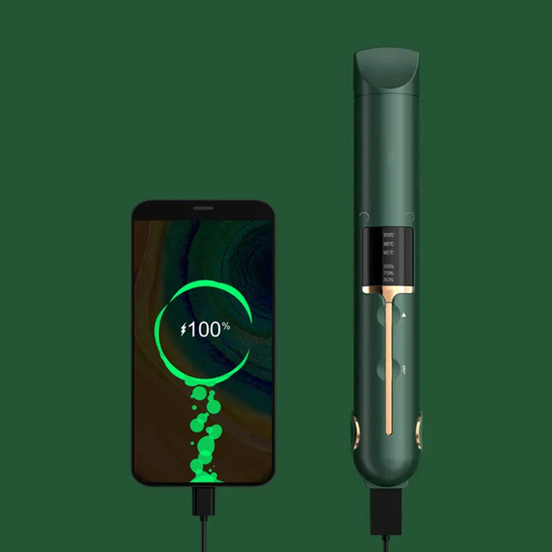 Rechargeable Cordless Hair Curler Wand