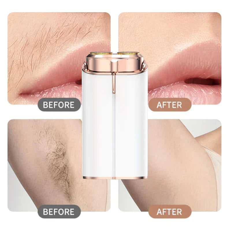 Rechargeable Dual Head Electric Rotary Shaver