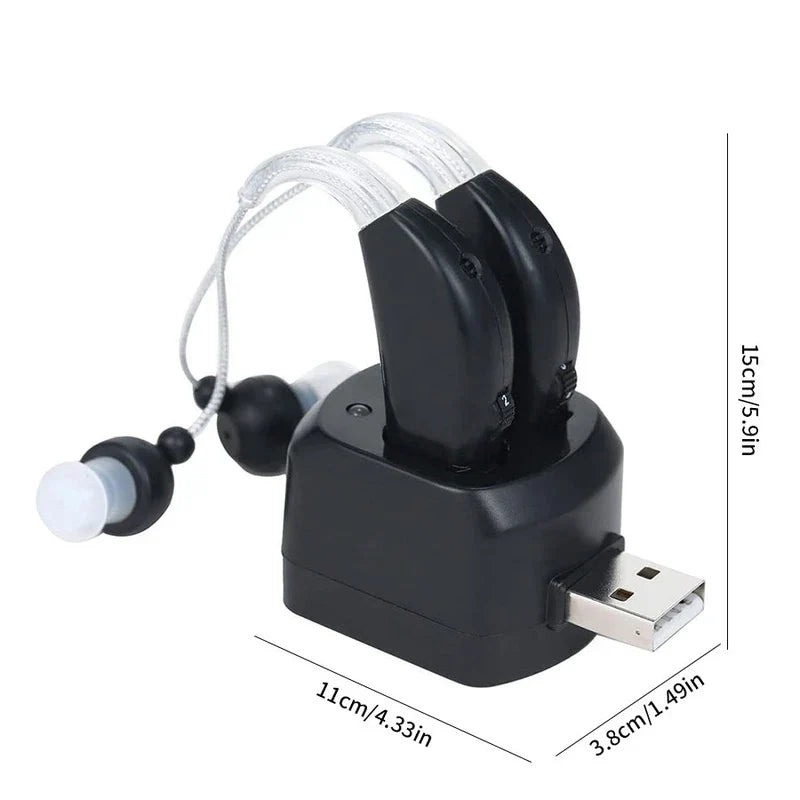 Rechargeable Hearing Aid Amplifier Device
