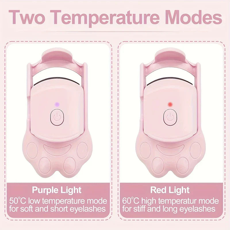 Rechargeable Heated Eyelash Curler Tool