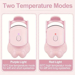 Rechargeable Heated Eyelash Curler Tool