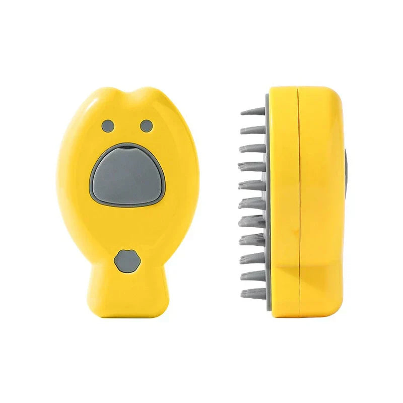 cepillo peine masajeador de vapor recargable para mascotas - vista del producto