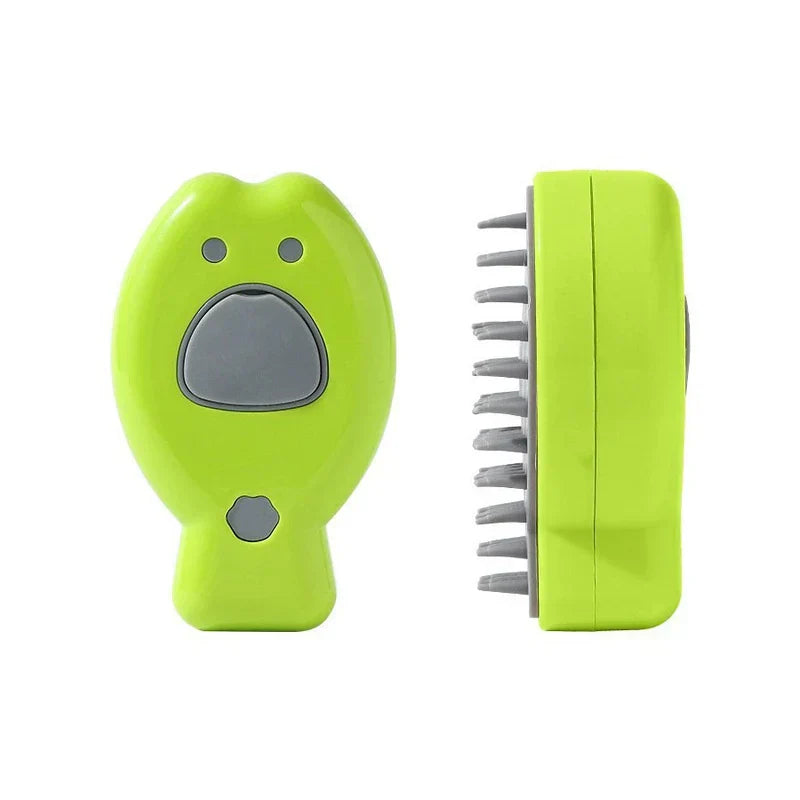 cepillo peine masajeador de vapor recargable para mascotas - vista del producto