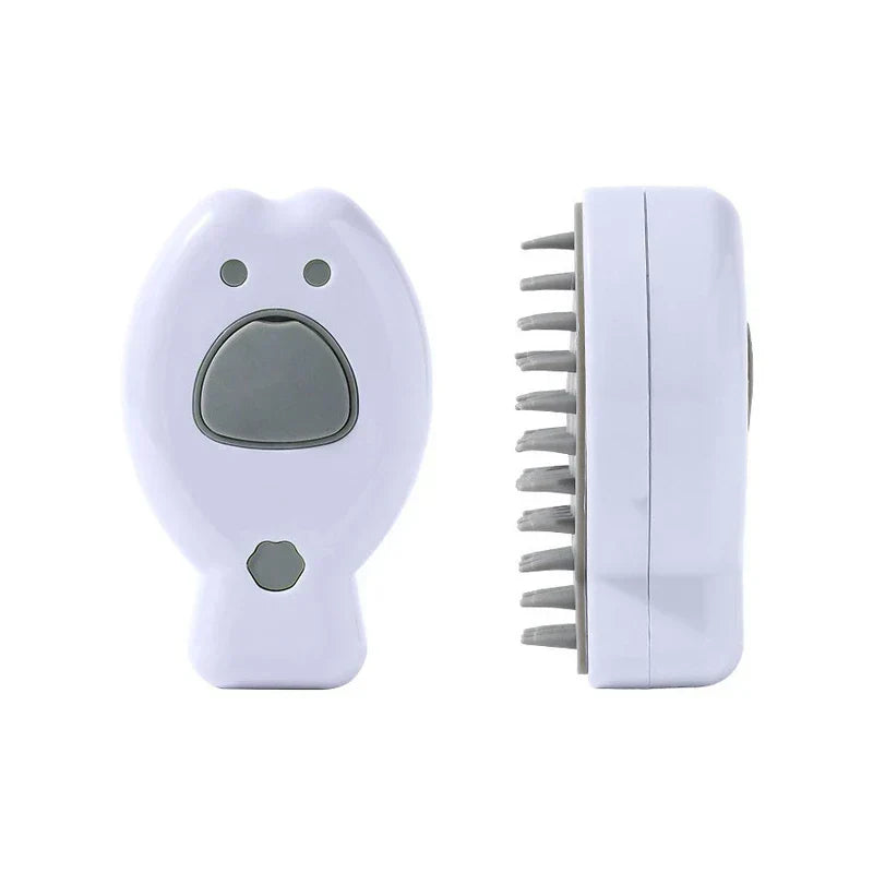 cepillo peine masajeador de vapor recargable para mascotas - vista del producto