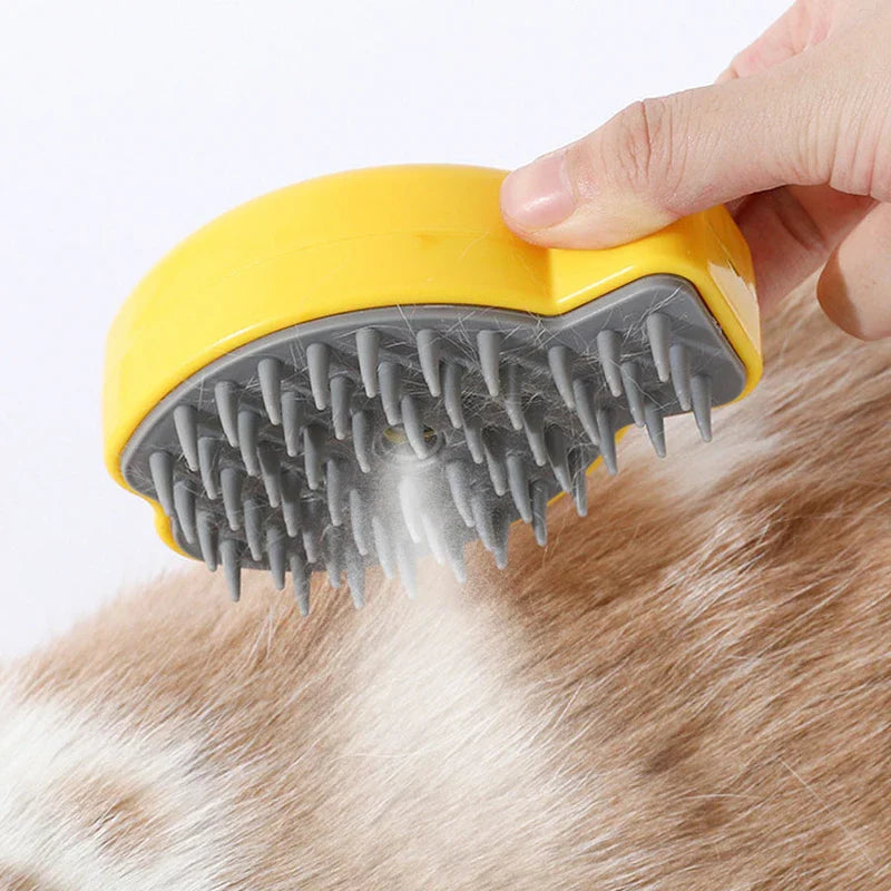 Rechargeable Pet Steamy Massage Brush Comb