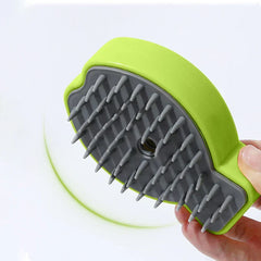 cepillo peine masajeador de vapor recargable para mascotas - vista del producto