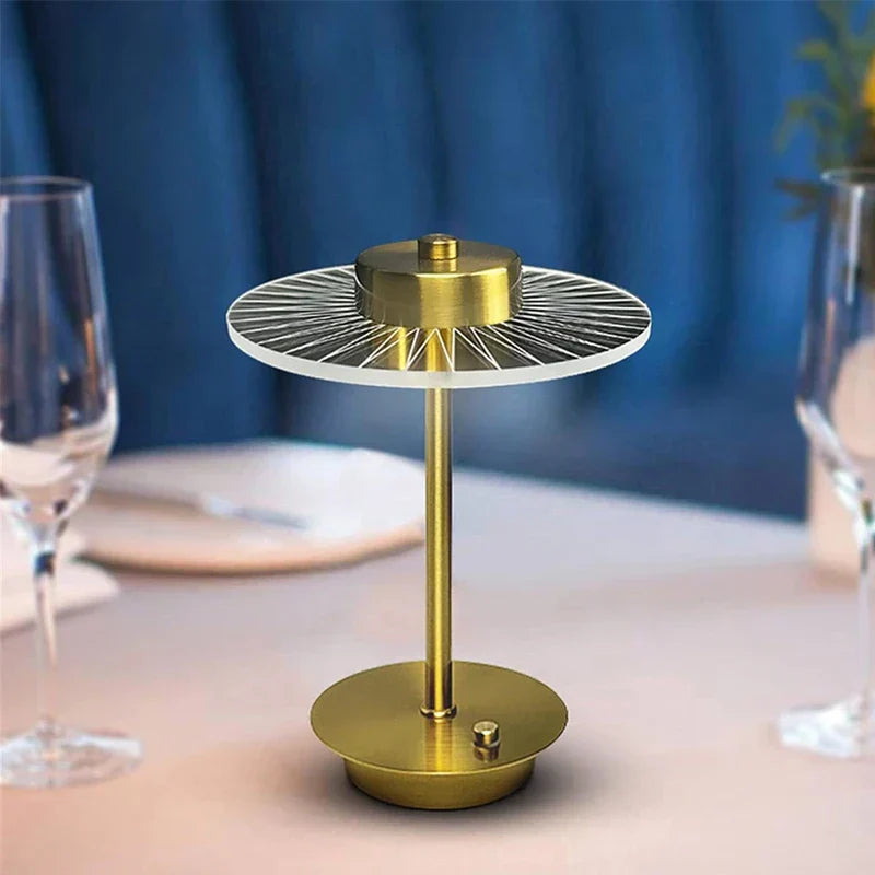 lámpara led - lámpara con sensor táctil y brillo ajustable en una sala de estar