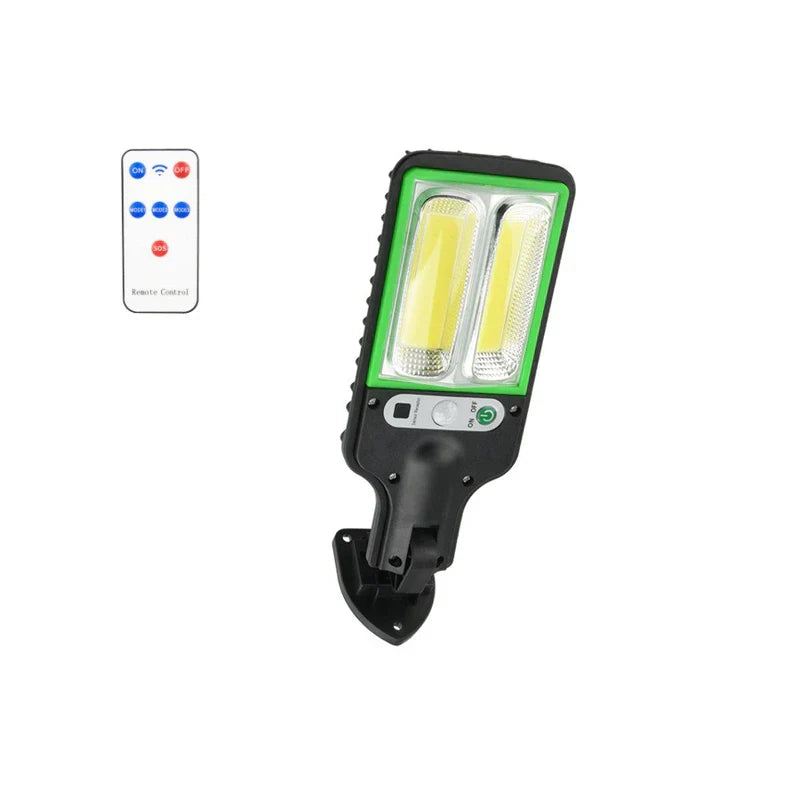Remote control LED light bulb in a modern lamp